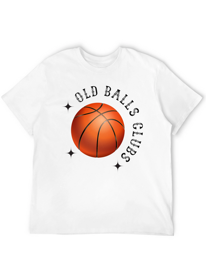 Old Balls Club Graphic Tee - Novelty Basketball T-Shirt