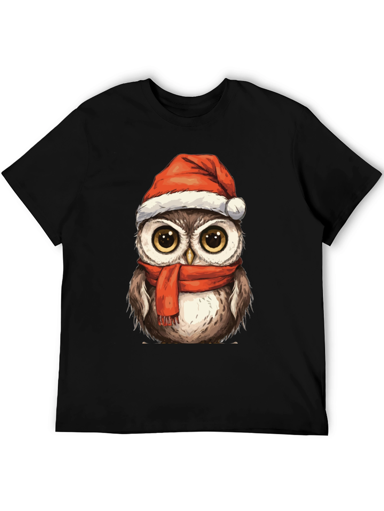 Festive Owl T-Shirt - Holiday Cheer