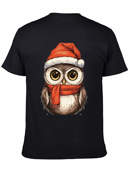 Festive Owl T-Shirt - Holiday Cheer