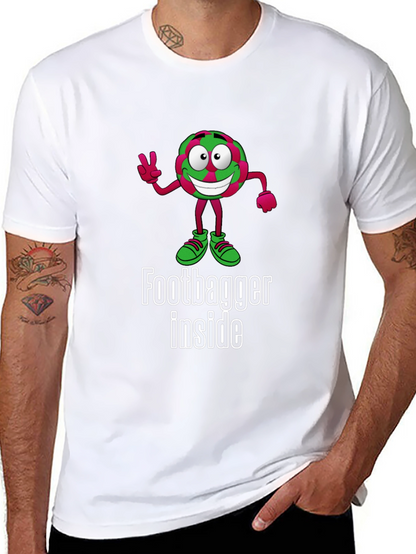 Funny Footbagger Inside Graphic T-Shirt