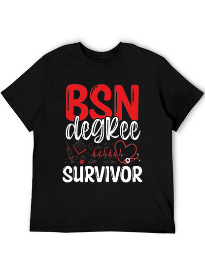 BSN Degree Survivor Graphic T-Shirt