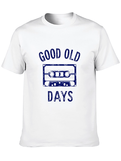 Good Old Days Graphic Tee - Retro Cassette Design