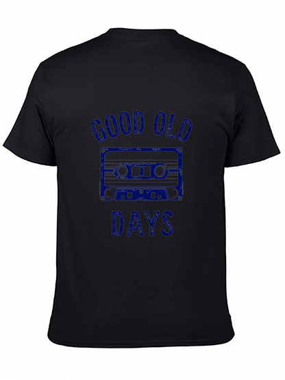Good Old Days Graphic Tee - Retro Cassette Design