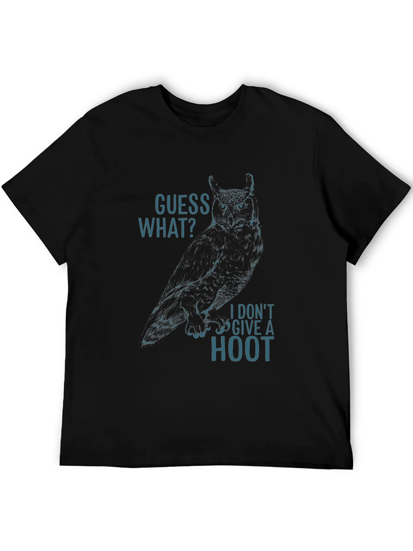 Guess What? Owl Graphic Tee - Black