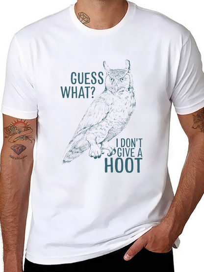 Guess What? Owl Graphic Tee - Black