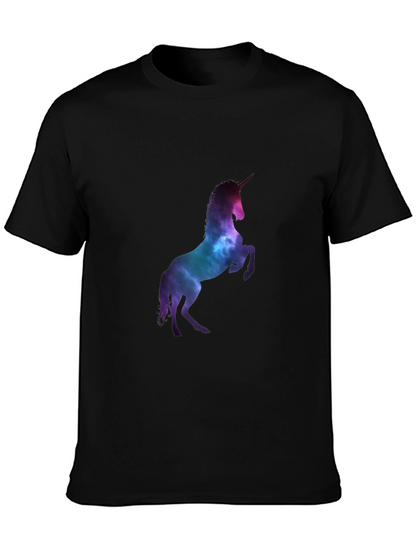 Unicorn Galaxy Black T-Shirt