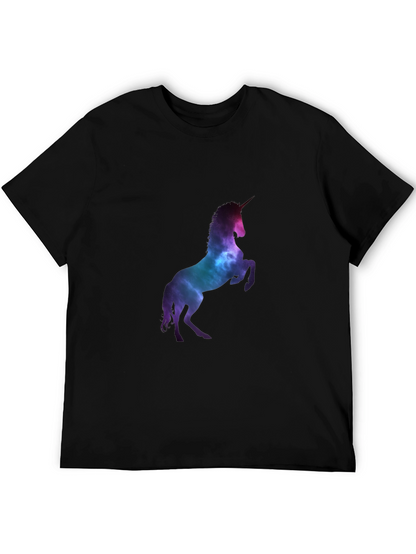 Unicorn Galaxy Black T-Shirt