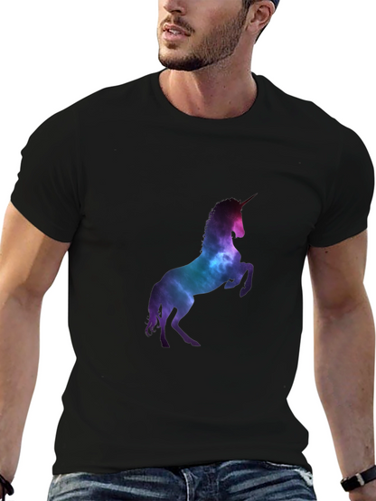 Unicorn Galaxy Black T-Shirt