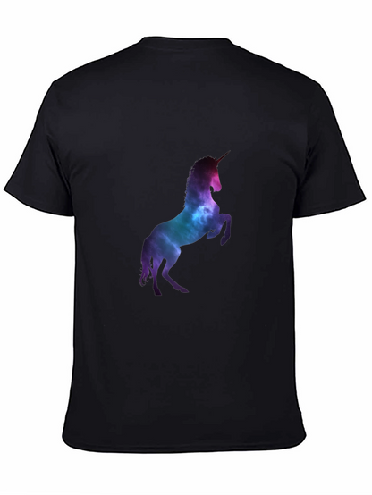 Unicorn Galaxy Black T-Shirt