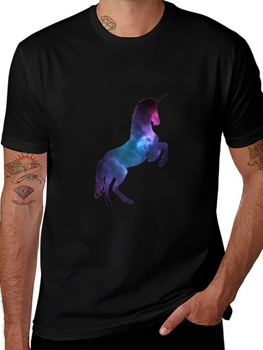 Unicorn Galaxy Black T-Shirt