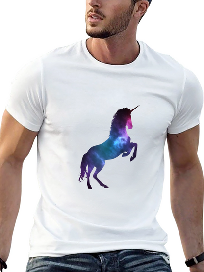 Unicorn Galaxy Black T-Shirt