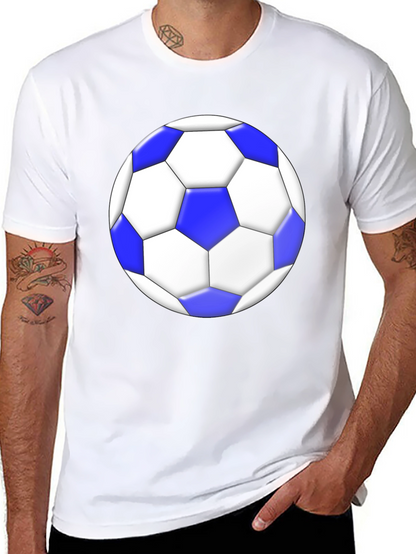 Soccer Ball Graphic Tee - Stylish Black T-Shirt