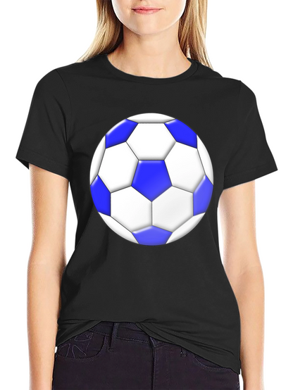 Soccer Ball Graphic Tee - Stylish Black T-Shirt