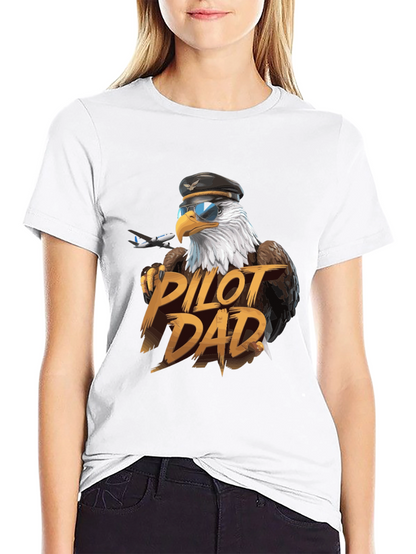 Pilot Dad Eagle T-Shirt - Aviation Lover Tee