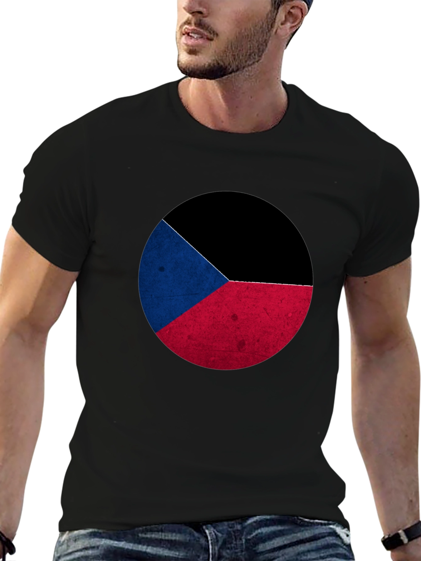 Czech Flag Graphic T-Shirt - Stylish Menswear