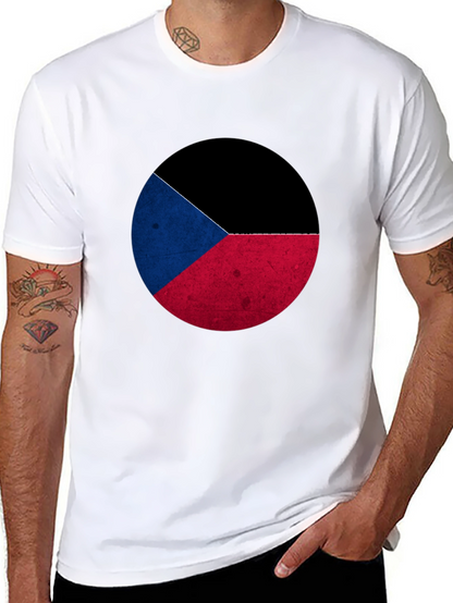 Czech Flag Graphic T-Shirt - Stylish Menswear