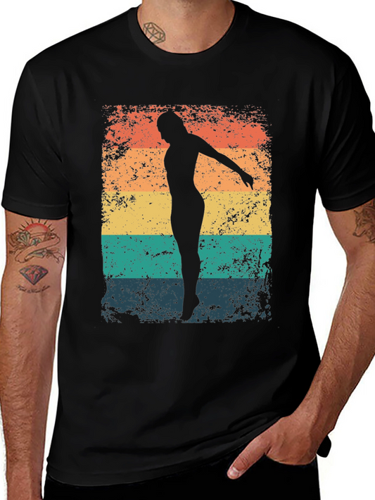 Retro Silhouette T-Shirt: Vintage Dancer Tee