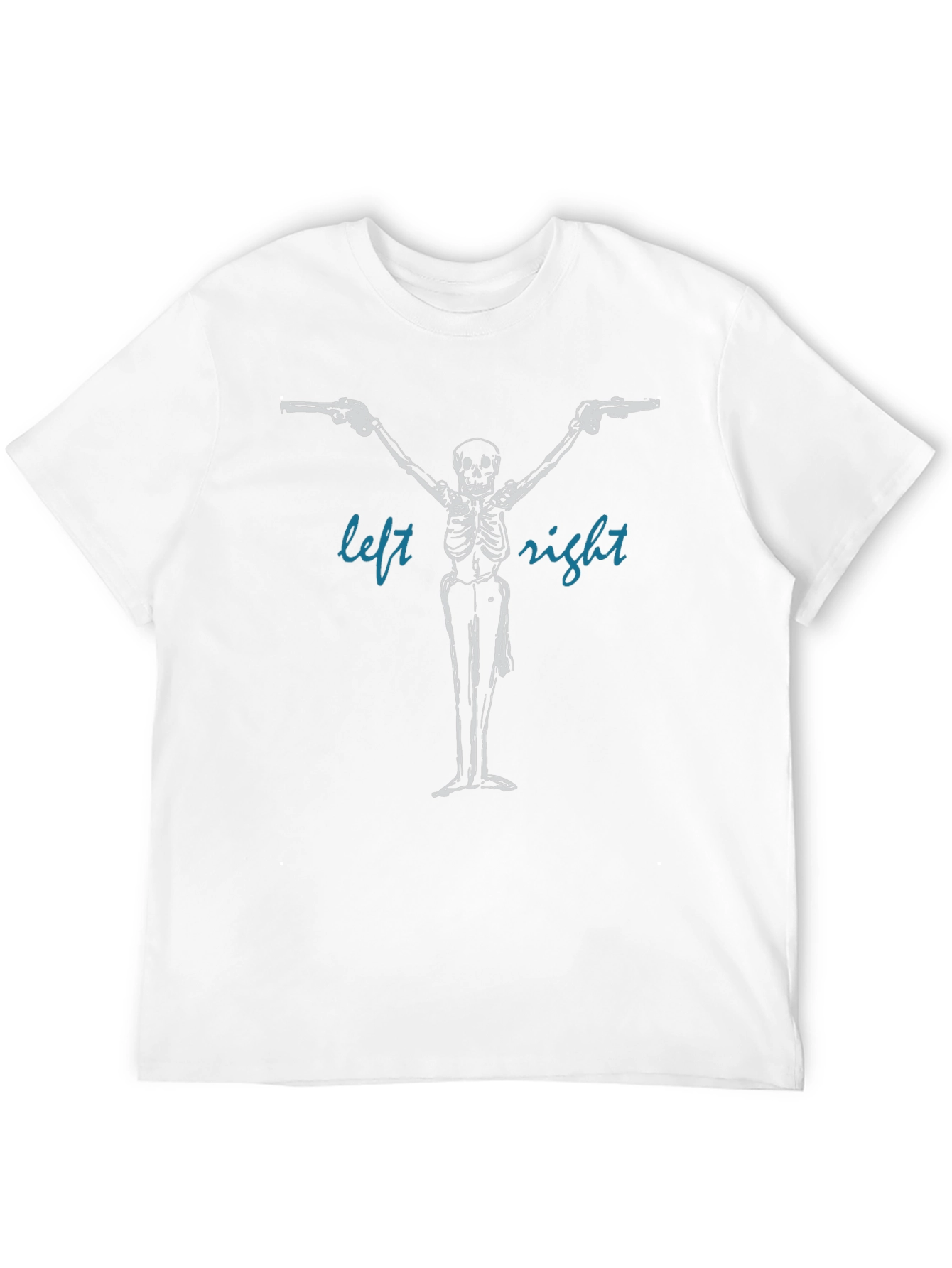 Skeleton Guns T-Shirt - Left Right