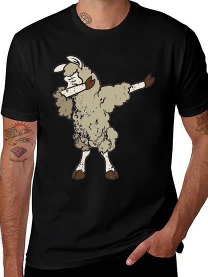 Dabbing Sheep Graphic Tee - Funny Animal T-Shirt