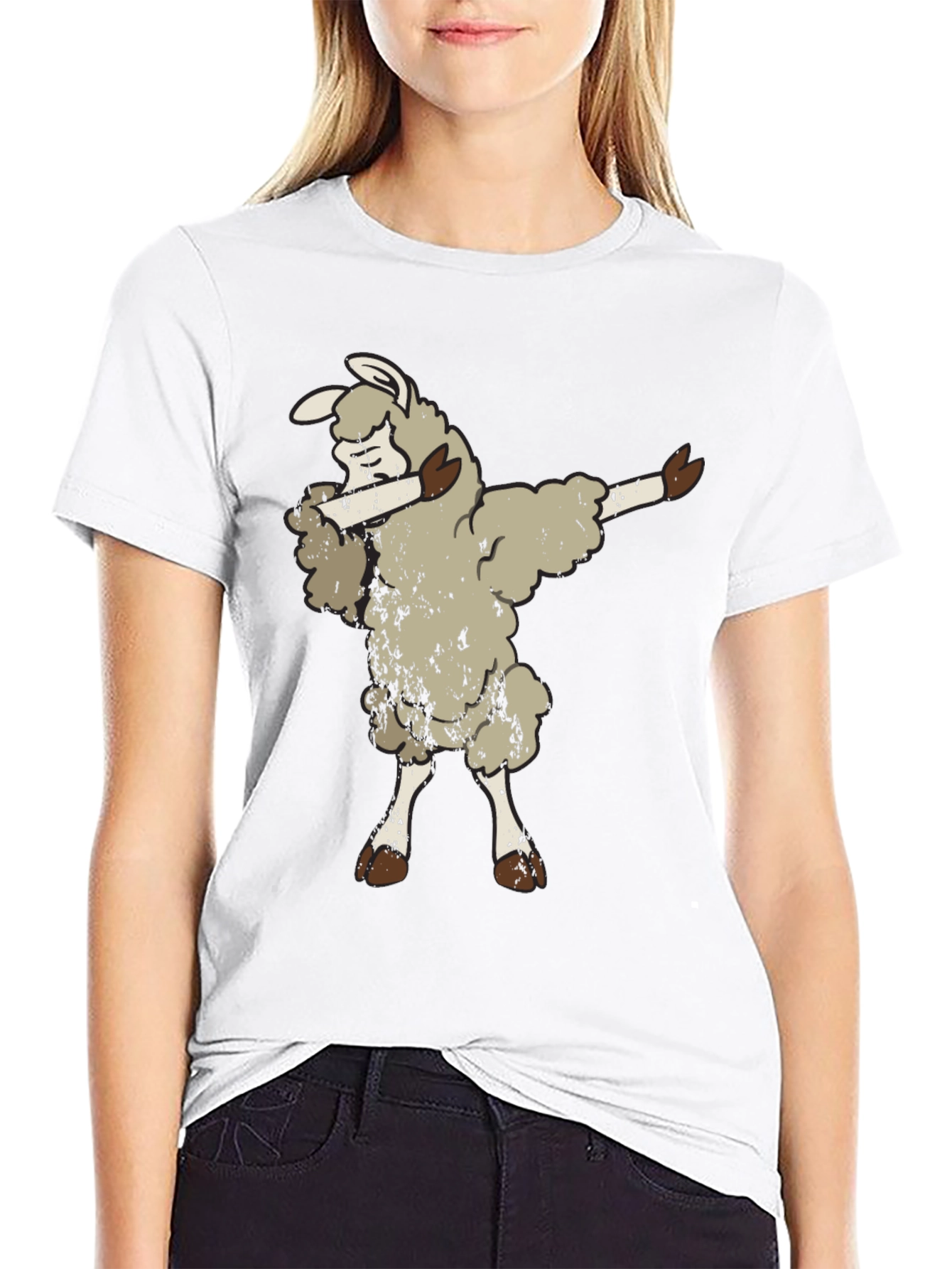 Dabbing Sheep Graphic Tee - Funny Animal T-Shirt