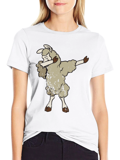 Dabbing Sheep Graphic Tee - Funny Animal T-Shirt