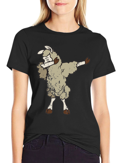 Dabbing Sheep Graphic Tee - Funny Animal T-Shirt