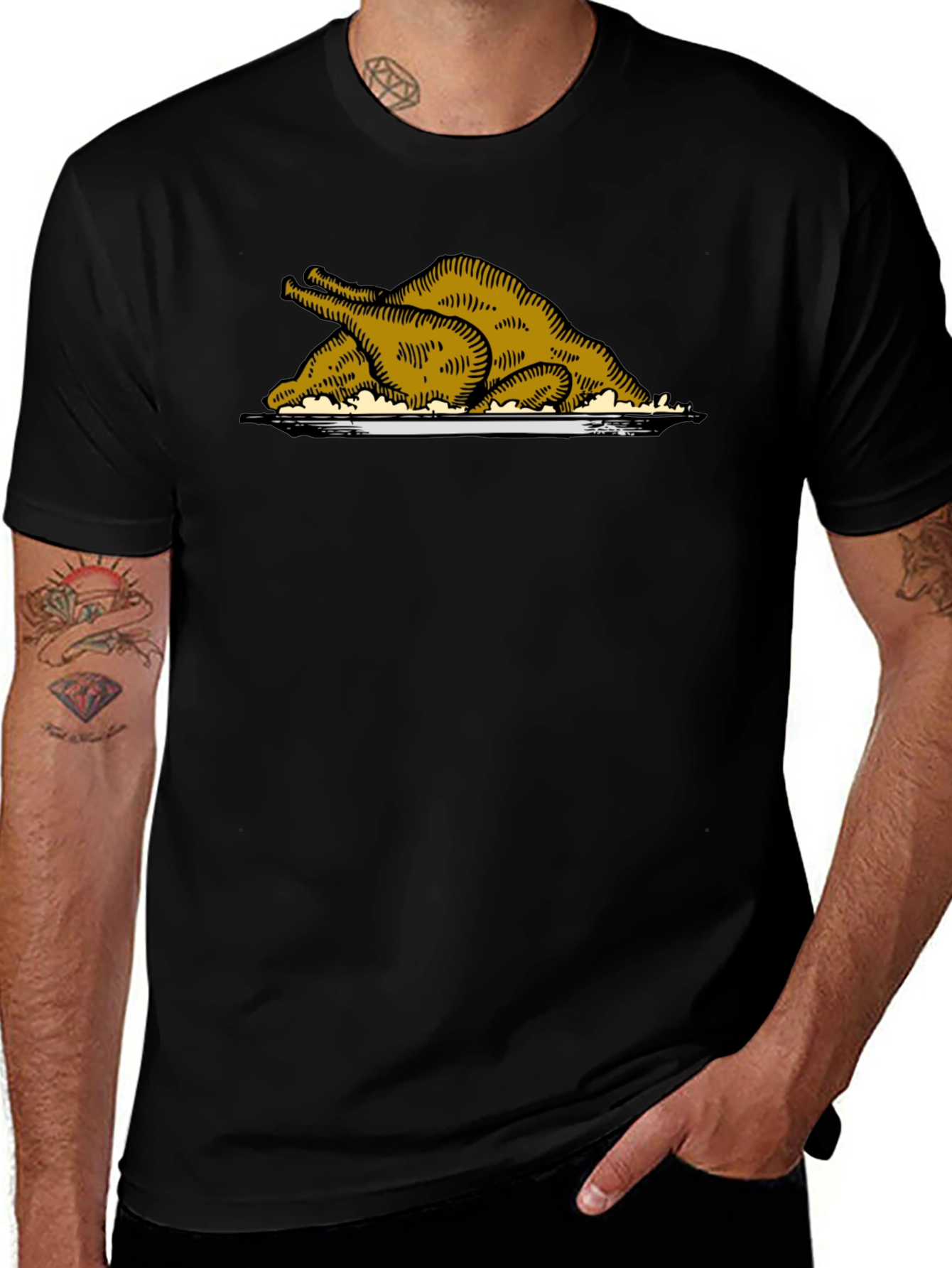 Roasted Turkey Graphic Tee - Thanksgiving Style