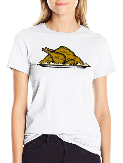 Roasted Turkey Graphic Tee - Thanksgiving Style