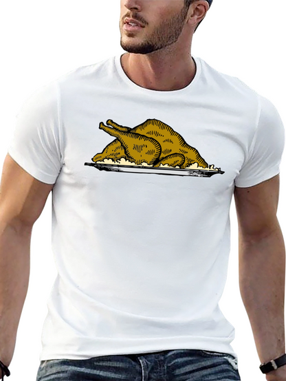 Roasted Turkey Graphic Tee - Thanksgiving Style