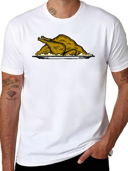 Roasted Turkey Graphic Tee - Thanksgiving Style