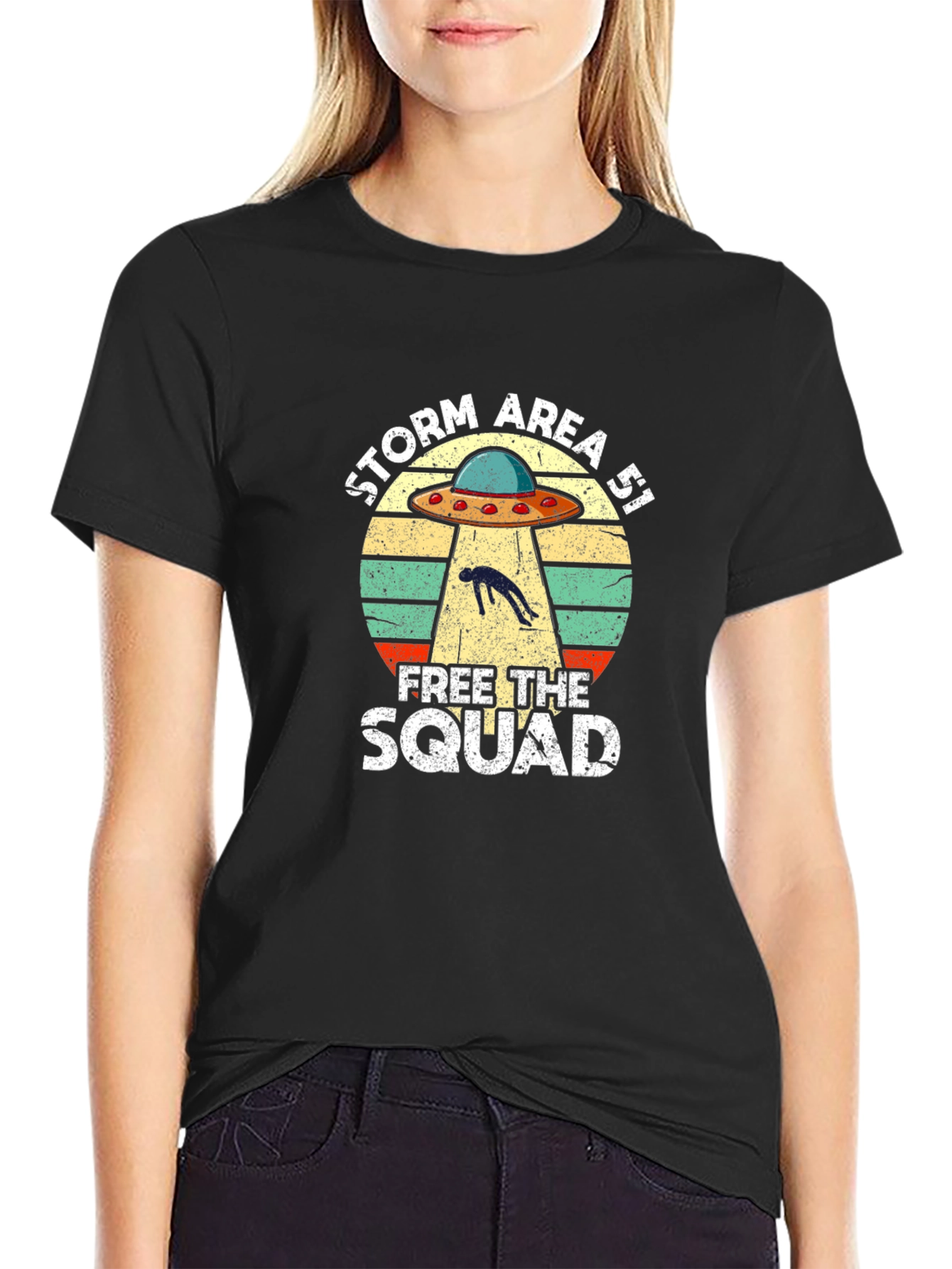 Storm Area 51 UFO Graphic T-Shirt