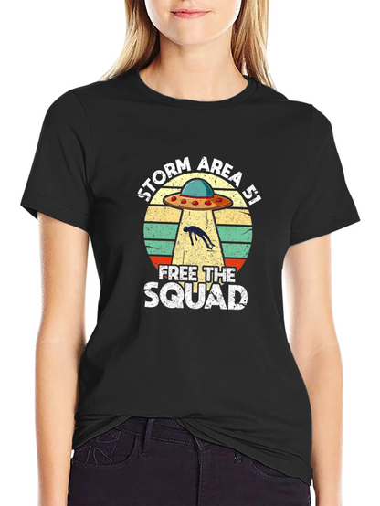 Storm Area 51 UFO Graphic T-Shirt