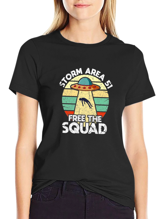 Storm Area 51 UFO Graphic T-Shirt