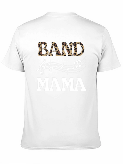 Band Mama Leopard Print Music T-Shirt