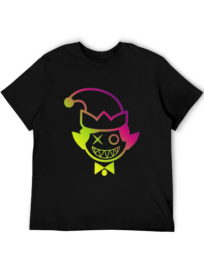Elf Mischief Tee: Gradient Graphic Print