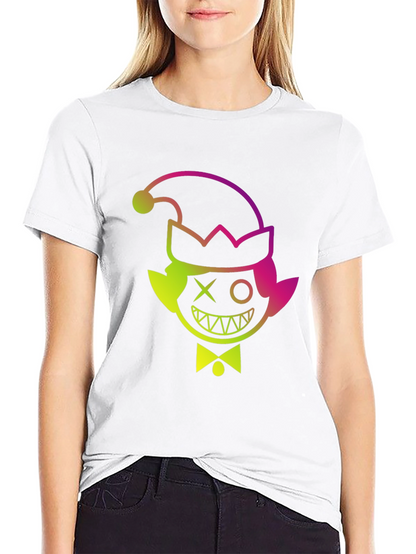 Elf Mischief Tee: Gradient Graphic Print