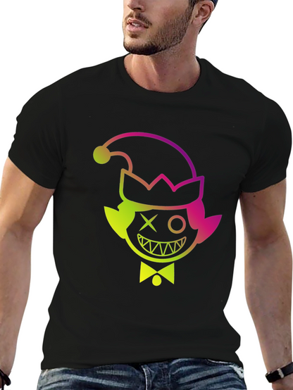 Elf Mischief Tee: Gradient Graphic Print