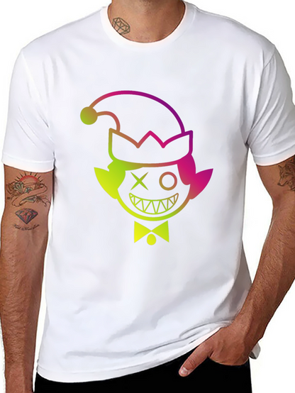 Elf Mischief Tee: Gradient Graphic Print