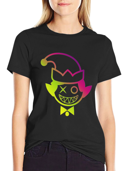 Elf Mischief Tee: Gradient Graphic Print