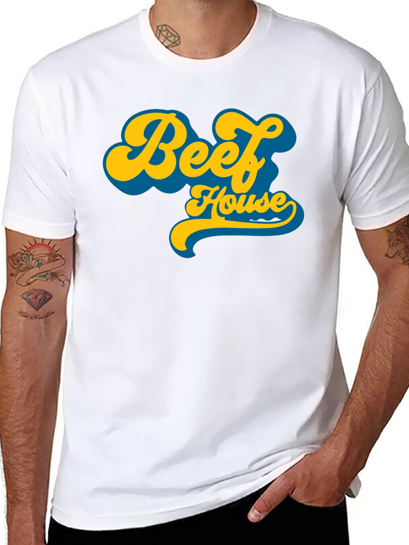 Beef House T-Shirt Retro Design