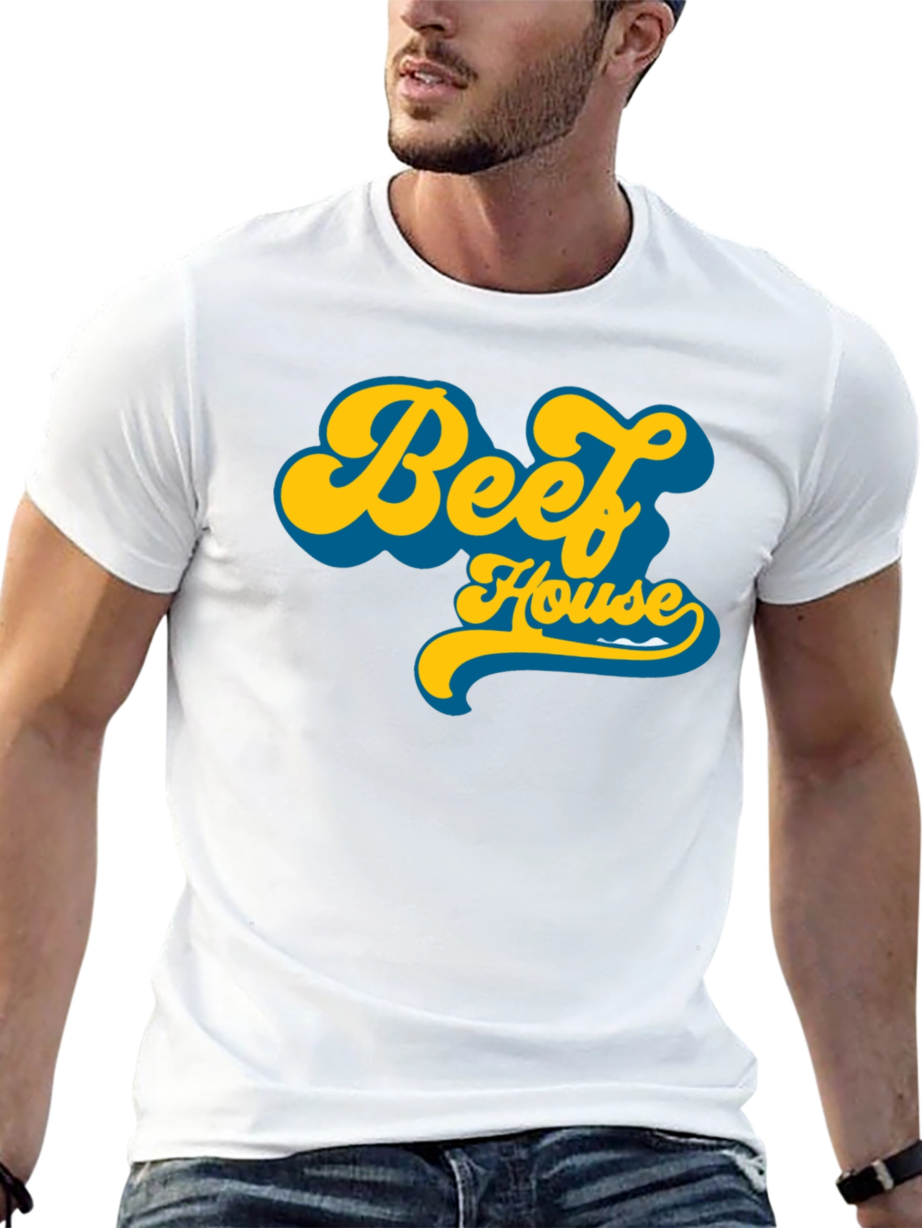 Beef House T-Shirt Retro Design