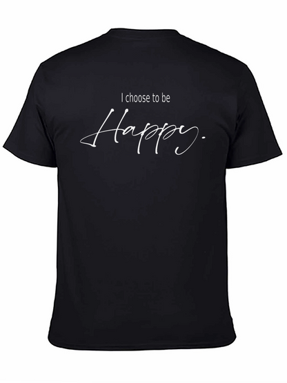 Choose to be Happy Black T-Shirt
