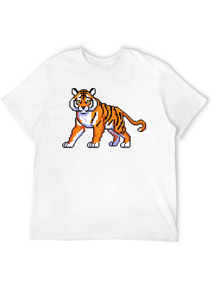 Pixel Tiger Graphic T-Shirt - Retro Gaming Style!