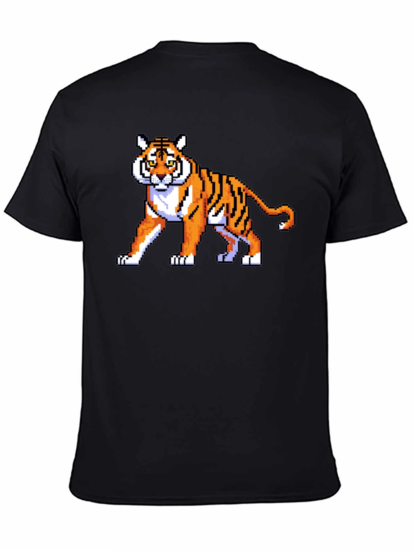 Pixel Tiger Graphic T-Shirt - Retro Gaming Style!