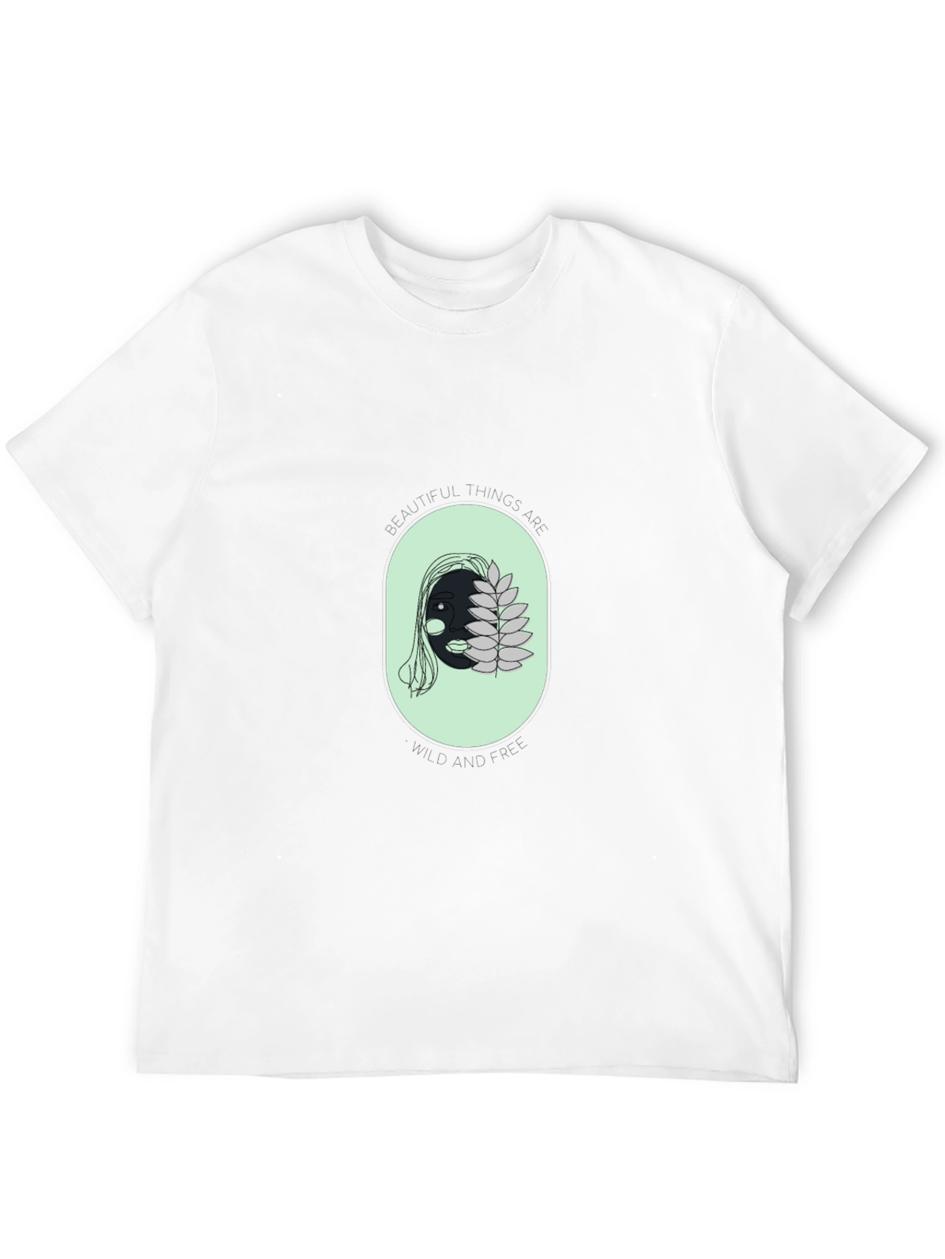 Unique Face Graphic Black T-Shirt