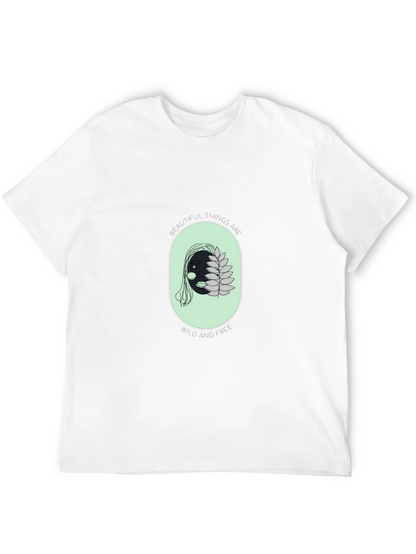Unique Face Graphic Black T-Shirt