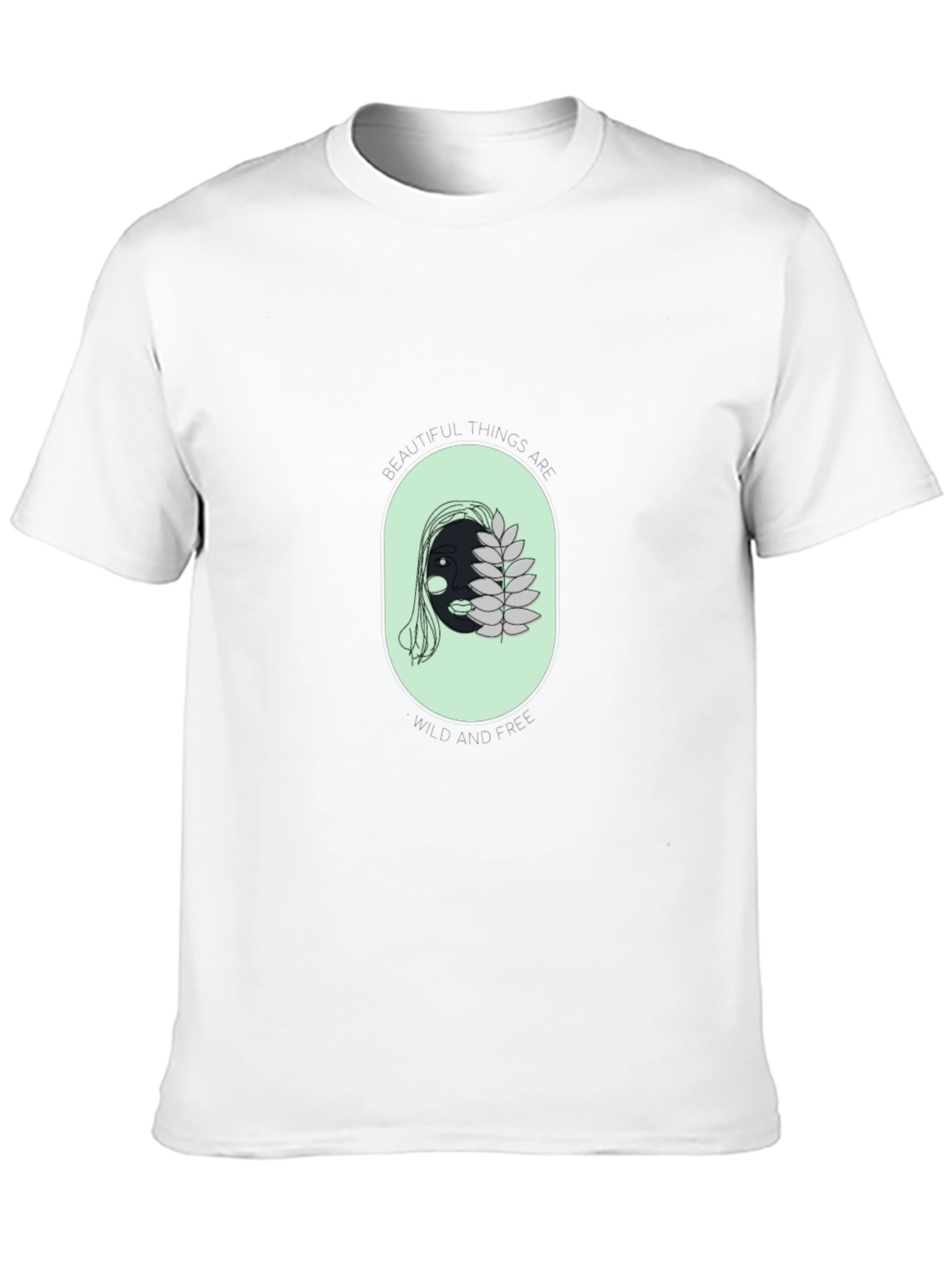 Unique Face Graphic Black T-Shirt