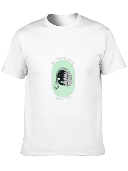 Unique Face Graphic Black T-Shirt