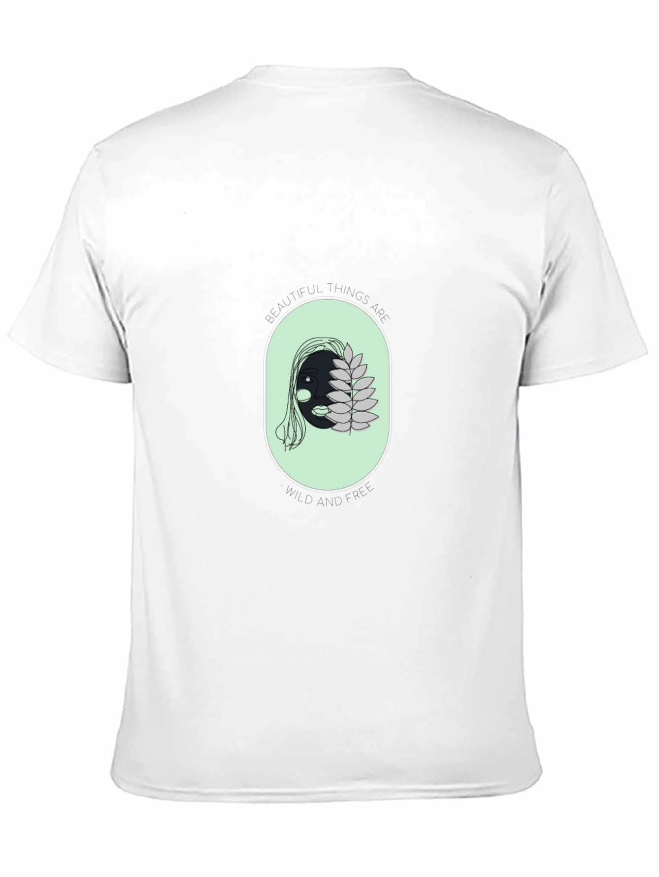 Unique Face Graphic Black T-Shirt