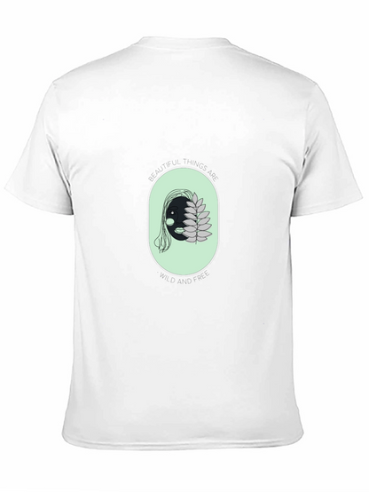Unique Face Graphic Black T-Shirt